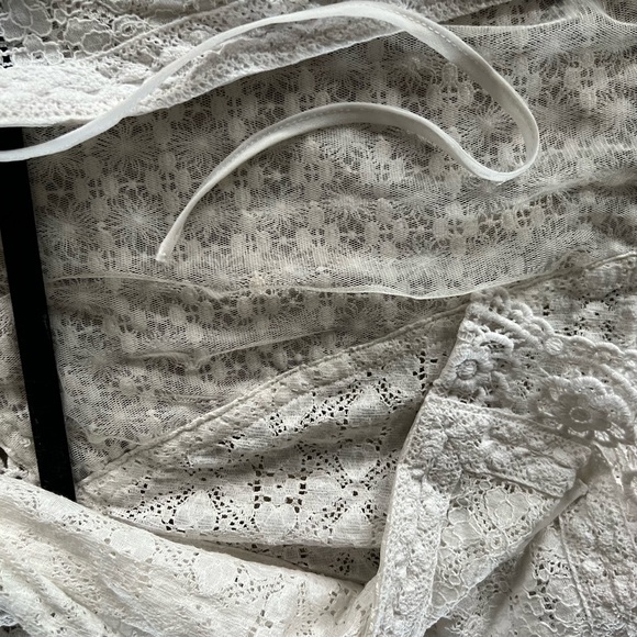 Kimchi Blue Crop Baby Doll Blouse with Exposed Back - Picture 2 of 6